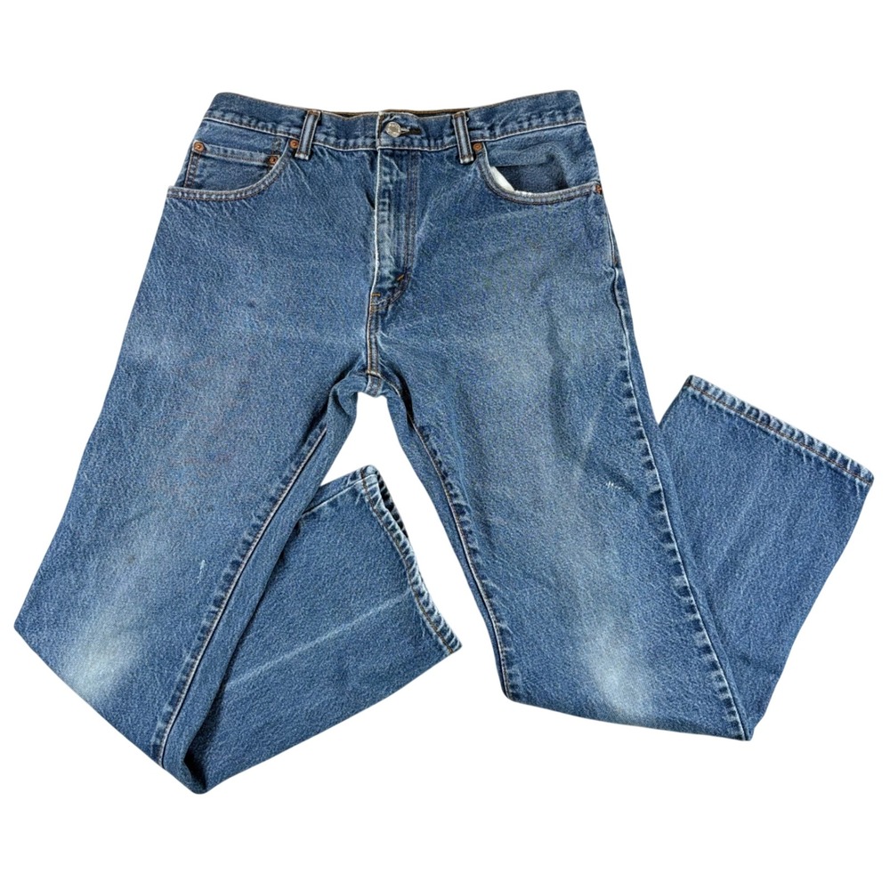 Levi's 517 Boot Cut Jeans Mens 33x30 Blue Cotton Denim Vintage Western Workwear